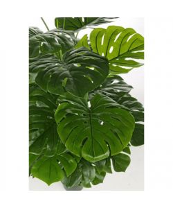Bizzotto Pianta Filodendro Artificiale H120 cm con Vaso Cemento 60x60 cm