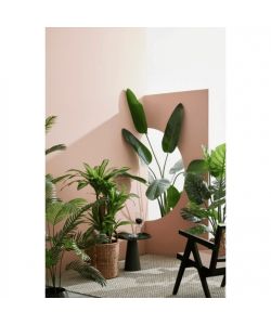 Bizzotto Pianta Filodendro Artificiale H120 cm con Vaso Cemento 60x60 cm