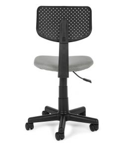Sedia da ufficio grigia con ruote altezza regolabile 40-84 cm