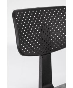Sedia da ufficio grigia con ruote altezza regolabile 40-84 cm