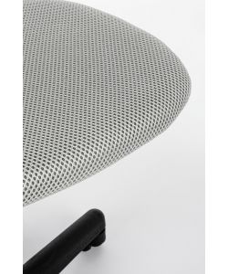 Sedia da ufficio grigia con ruote altezza regolabile 40-84 cm