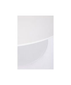 BIZZOTTO SALON Tavolo da pranzo rotondo 120 cm bianco MDF e acciaio