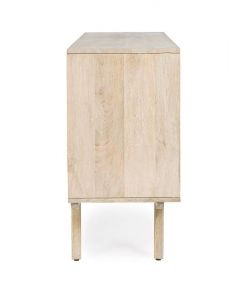 Bizzotto Credenza Sahana in Legno - 2 Ante e 3 Cassetti - 155x40x80 cm