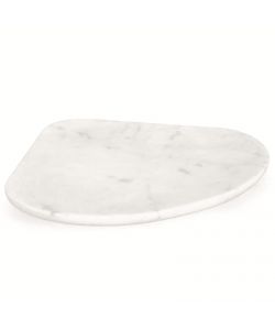 Bizzotto Vassoio Decorativo Kandy Marmo Bianco 30x26 cm per Gioielli
