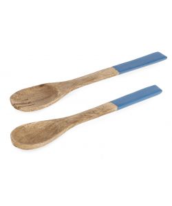 Set 2 Posate Knossos Insalata Blu 28 cm - Servizio Pratico Tavola