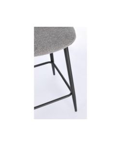 Bizzotto Sgabello Irelia Grigio con Seduta Imbottita H92 cm