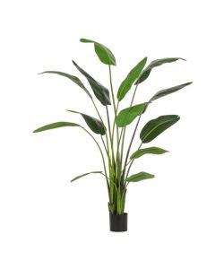 BIZZOTTO HOMEMOTION Pianta artificiale Strelitzia 150 cm vaso nero