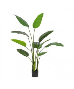 BIZZOTTO HOMEMOTION Pianta artificiale Strelitzia 150 cm vaso nero