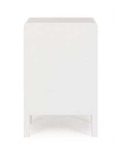 Bizzotto Comodino Charley 3 Cassetti Bianco e Naturale - 40x30xH62 cm