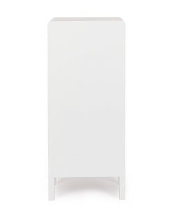 Bizzotto Cassettiera Charley 4 Cassetti Bianco Naturale 40x30x92 cm