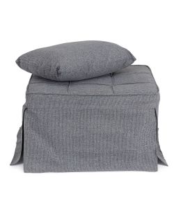 Bizzotto Pouf Letto Barney Grigio Scuro 1 Posto 194x70x44 cm Interni