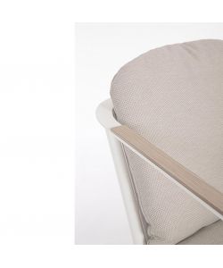 Bizzotto Set Tavolo Ulises 210x100 cm + 8 Sedie Effetto Legno per Esterni