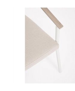 Bizzotto Set Tavolo Ulises 210x100 cm + 8 Sedie Effetto Legno per Esterni