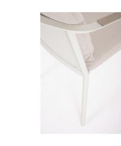 Bizzotto Set Tavolo Ulises 210x100 cm + 8 Sedie Effetto Legno per Esterni