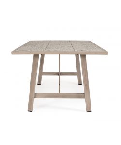 Bizzotto Tavolo Kalimera 206X106 cm Timber Alluminio e Porcellana