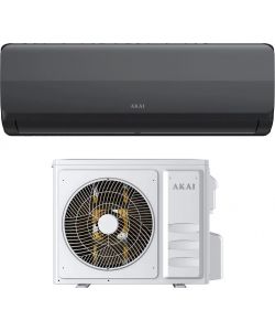 Akai Climatizzatore Inverter Monosplit 12000 BTU Nero Wi-Fi A++/A+
