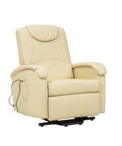 Cosma Poltrona Relax Massaggiante Elettrica Beige per Interno