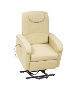 Cosma Poltrona Relax Massaggiante Elettrica Beige per Interno