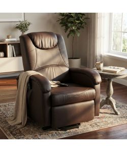 Cosma Poltrona Relax Elettrica Massaggiante Marrone 72x95x106 cm