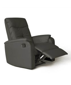 Cosma Poltrona Relax Reclinabile Grigia per Interni 76,5x89 cm