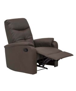 Cosma Poltrona Relax Reclinabile Marrone in Ecopelle per Interno
