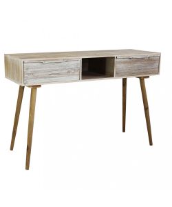 Cosma Consolle 2 Cassetti Legno Sbiancato 120x40x80 cm Rettangolare