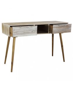 Cosma Consolle 2 Cassetti Legno Sbiancato 120x40x80 cm Rettangolare