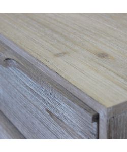 Cosma Home Cassettiera 5 Cassetti Tortora in Legno Paulownia 60x40x95 cm