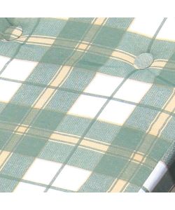 Cosma Poltrona Relax 4 Posizioni Verde con Cuscino e Prolunga 84x60 cm