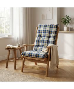 Cosma Cuscino Poltrona Relax Blu 56x16x110 cm Fodera Cotone