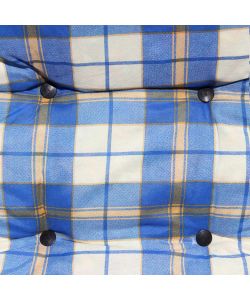 Cosma Cuscino Poltrona Relax Blu 56x16x110 cm Fodera Cotone