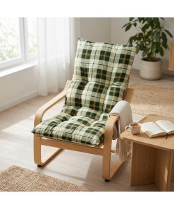 Cosma Cuscino Poltrona Relax Verde 56x16x110 cm Cotone 100% Imbottito