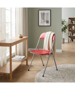 Cosma Sedia Pieghevole Slim Rossa Opaca 44x45x79 cm Interno Ufficio