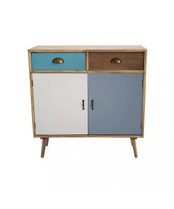 Cosma Mobiletto Surrey 2 Ante 2 Cassetti Multicolor 80x35x83 cm