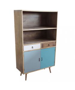 Cosma Mobiletto Barrie 2 Ante 2 Cassetti Marrone Chiaro 80x35x140