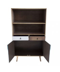 Cosma Mobiletto Barrie 2 Ante 2 Cassetti Marrone Chiaro 80x35x140