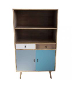 Cosma Mobiletto Barrie 2 Ante 2 Cassetti Marrone Chiaro 80x35x140