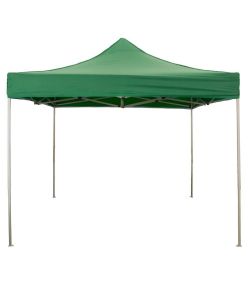 Gazebo richiudibile pieghevole 3 X 3 Verde ricoperto in PVC impermeabile