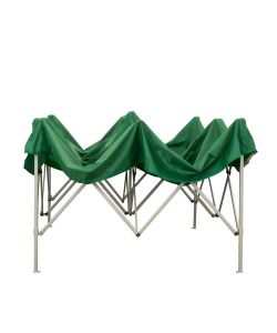 Gazebo richiudibile pieghevole 3 X 3 Verde ricoperto in PVC impermeabile