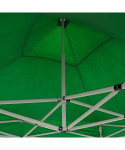 Gazebo richiudibile pieghevole 3 X 3 Verde ricoperto in PVC impermeabile