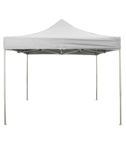 Gazebo richiudibile pieghevole 3 X 4,5 Bianco ricoperto in PVC impermeabile
