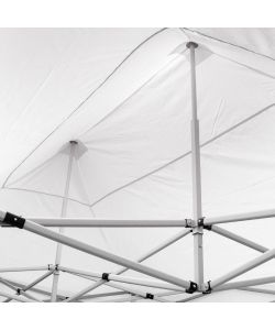 Gazebo richiudibile pieghevole 3 X 4,5 Bianco ricoperto in PVC impermeabile