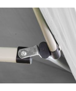 Gazebo richiudibile pieghevole 3 X 4,5 Bianco ricoperto in PVC impermeabile