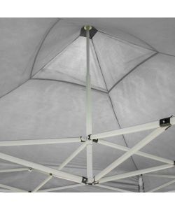 Gazebo richiudibile pieghevole 3 X 6 Bianco ricoperto in PVC impermeabile