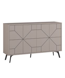 Madia Dune 2 ante colore tortora 123 cm