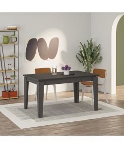 Effezeta Tavolo allungabile rettangolare antracite 140x80 cm