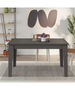 Effezeta Tavolo allungabile rettangolare antracite 140x80 cm