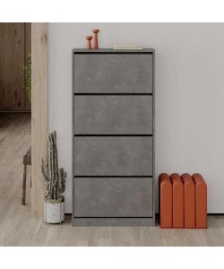 Scarpiera SHC540RETRO quattro ante a ribalta retro grey