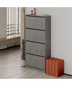 Scarpiera SHC540RETRO quattro ante a ribalta retro grey