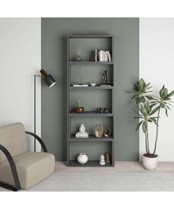 Libreria Wish estensibile angolare antracite 200h